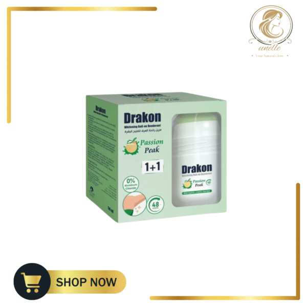 مزيل عرق دراكون وايتنينج رول أون باشن بيك 50 مل عبوة واحدة + عبوة ترويجية واحدة